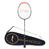 Picture of Li-Ning G-Force Superlite Carbon Fibre Badminton Racket,  ‎Navy & Orange