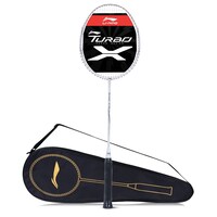 Picture of Li-Ning Turbo X 70 G5 Carbon Fibre Unstrung Racket with Full Cover,  ‎White & Black