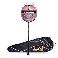 Picture of Li-Ning Challenger Boost Carbon Graphite Strung Badminton Racquet,  ‎Black & Gold