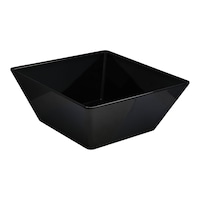 Picture of Vague Premium Quality Melamine Square Bowl, 24x24cm, Black