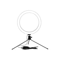 LED Ring With Tripod Stand, Black