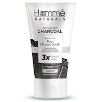 Hamme Naturals Activated Charcoal Face Cleanser Scrub, 100ml