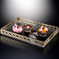 Picture of Vague Laser Tray, 46cm, Gold