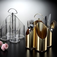 Picture of Vague Acrylic Cutlery Holder, Gold