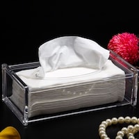 Picture of Vague Acrylic Tissue Box, 27cm, Transparent