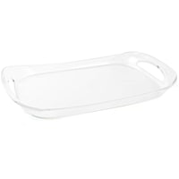 Picture of Acrylic Rectangular Rose Plastic Tray, Clear