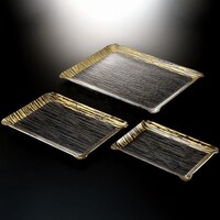 Picture of Vague Acrylic Rectangular Serving Tray, 65cm, Gold