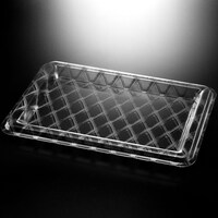 Picture of Vague Acrylic Rectangular Tray, 68cm, Silver