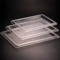 Picture of Vague Acrylic Bark Design Tray, 60cm, Clear