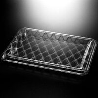 Picture of Vague Acrylic Rectangular Tray, 60cm, Silver