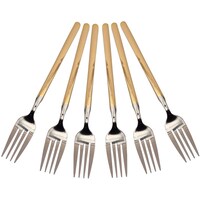 Picture of Lihan Fork, Large, Silver & Gold - Set of 6