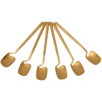 Picture of Lihan Matte Finish Teaspoon, Gold - Set of 6