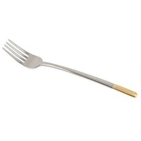 Picture of Lihan Stainless Steel Fork, Silver & Gold, 15cm - Set of 6