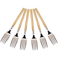 Picture of Lihan Fork, Medium, Silver & Gold - Set of 6