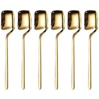 Picture of Lihan Stainless Steel Teaspoons, Gold - Set of 6