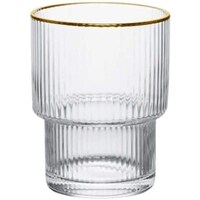 Picture of Lihan Glass Cups with Gold Brim, 150ml, Clear - Set of 6