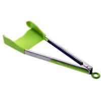 Picture of Lihan 2-in-1 Silicone Spatula with Tongs, 12inch, Green
