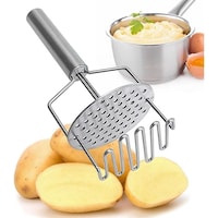 Picture of Lihan Stainless Steel Potato Masher, Silver