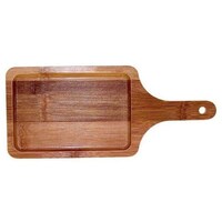 Picture of Lihan Wooden Pan Tray, 13.5x22cm, Brown