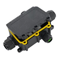 Picture of 4 Way External Cable Connector Junction Box, IP68, Black