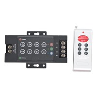Picture of 8 Keys LED Light Control with Remote, 23A-12V Battery, Black