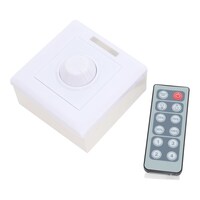 Picture of LED 12-24 Volt & 200 Watt Light Dimmer with Remote, White