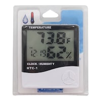 Picture of Temperature & Humidity Meter Control with 1X1.5V AAA Battery, White