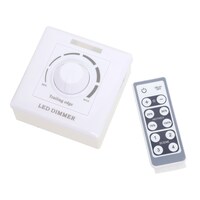 Picture of LED 110-220 volt & 200 Watt Light Dimmer with Remote, White