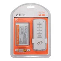 Picture of Zhijie Manual 4 Way Remote Switch Control with 23A-12V Battery, Silver