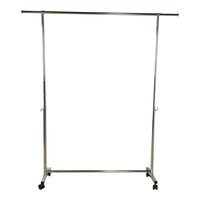 Picture of Smart Single Bar Steel Cloth Stand, 1L, Chrome Silver