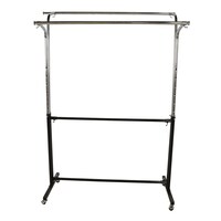 Picture of Smart Triple Bar Cloth Stand, Silver & Black