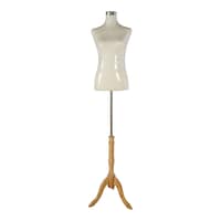 Picture of Smart Wooden Stand Ladies Mannequin Doll Body, White