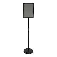 Picture of Smart A4 Adjustable Aluminum Display Stand, 33x24x120cm, Black