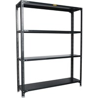 Picture of Smart 4-Level Slotted Angle Rack, 90x45x200cm, Gray