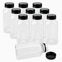 Picture of Blush Plastic Bottle with Screw Cap, 200ml, Clear