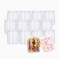 Picture of Blush Plastic Jar with Screw Cap, 850ml, Clear
