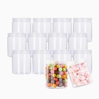 Picture of Blush Plastic Jar with Screw Cap, 300ml, Clear