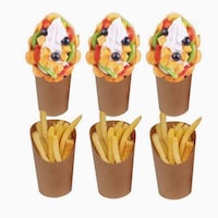 Picture of Blush Disposable Take Out Party Frozen Dessert, Brown - Set of 50