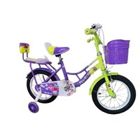 Picture of Children Bicycle with Training Wheels for 2-4 Years Kids, 12Inch, Purple