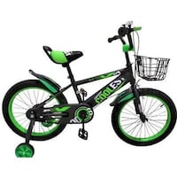 Picture of Shard Cute Kids Bicycle with Training Wheels for Boys, 14Inch, Green & Black