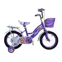 Picture of Lovely Girls Children Bicycle with Training Wheels, 12Inch, Purple