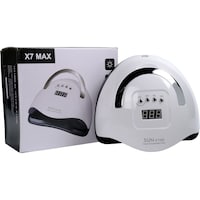 Sun Max Professional UV LED Gel Nail Lamp, 220W, Black & White
