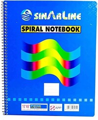 Picture of Sinarline Spiral Pads, 10X8inch, 70 Sheets, Pack Of 6