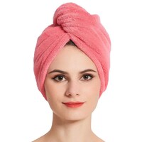 Picture of Gugule Microfiber Turban Hair Towel, 66x25cm, Pink