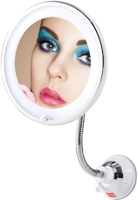 Flexible Led Light Makeup Mirror, White