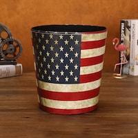 Picture of Jjone Vintage Leather Trash Can, C-02
