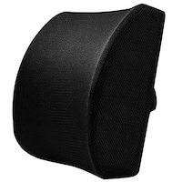 Picture of Memory Foam Lumbar Support Cushion, 33x34x12cm, Black