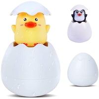 YQZ Baby Bath Penguin & Duck Egg Toy - Pack of 2