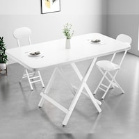 Mumoo Bear Foldable Dining Table, 100cm, White