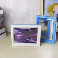 Picture of CZT 3D Houglass Effect Double Color Frame, 18x14cm, Purple